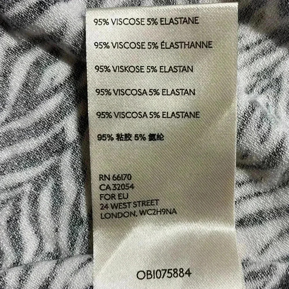 Free People Coco Print Tank Womens Medium Black/White Zebra Stripe Racerback NWT - Picture 5 of 6